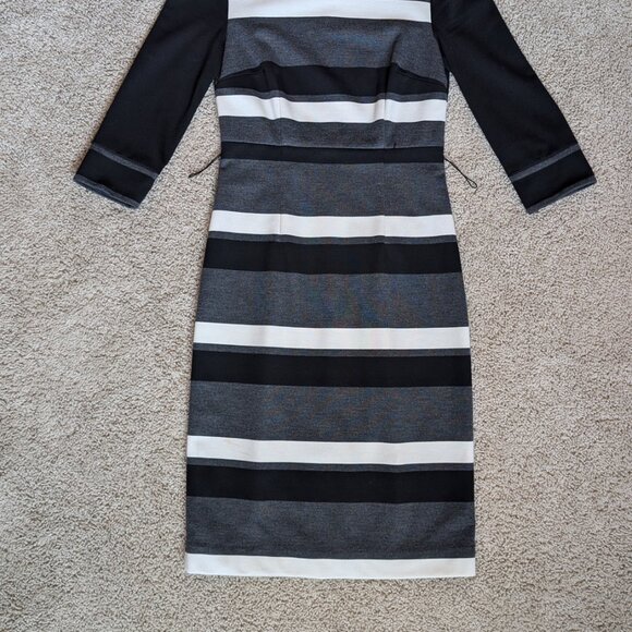 WHBM Striped 3/4 Sleeve Dress - Picture 6 of 9